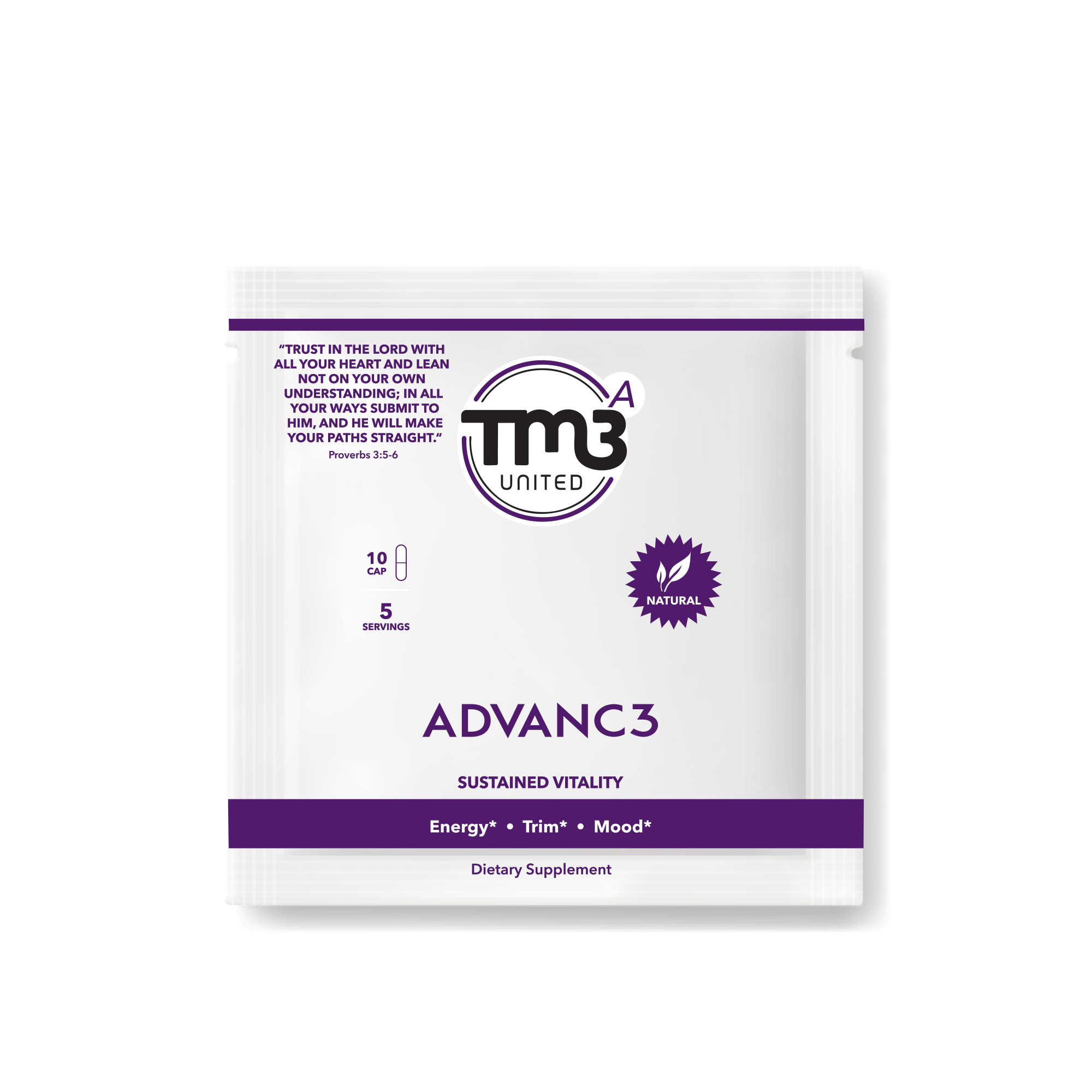 TM3 ADVANC3 five-day sample packet