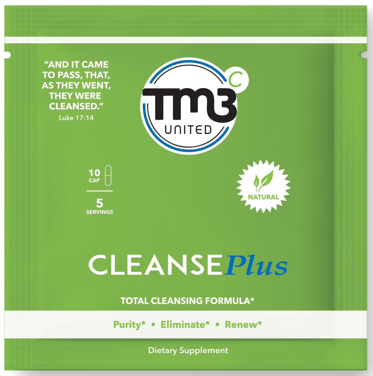 TM3 CleansePlus five-serving sample pack